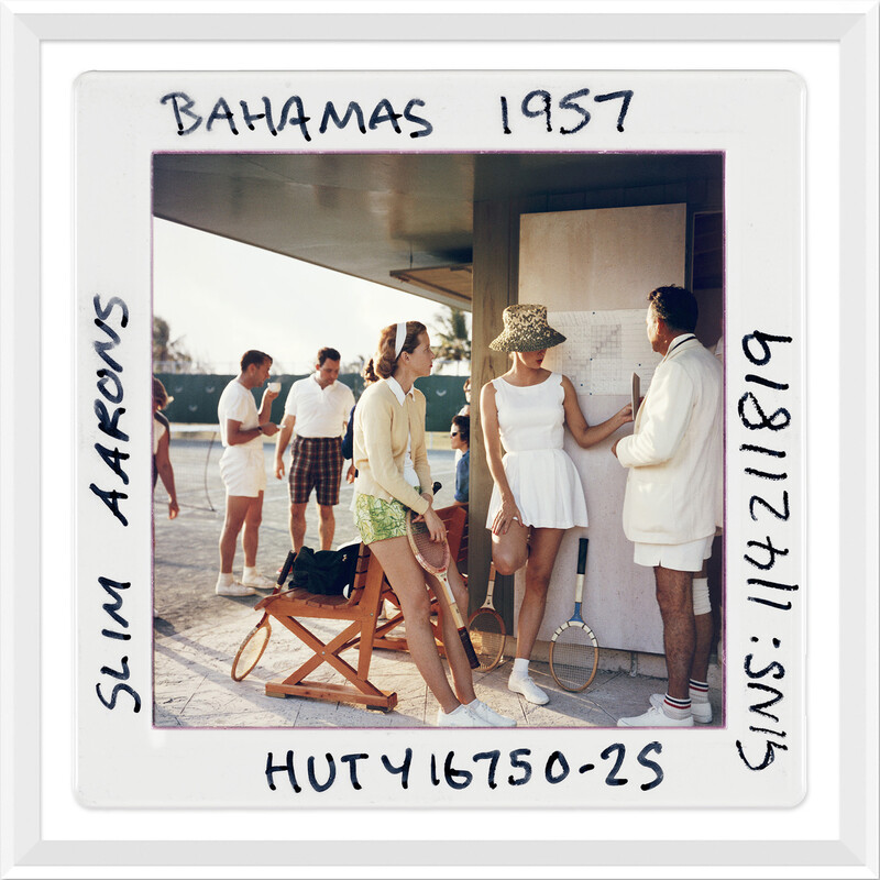 Tennis In The Bahamas Slide - by Slim Aarons