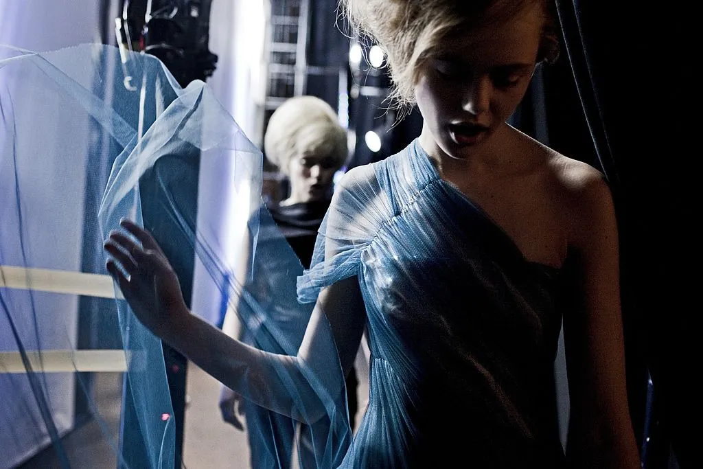 Models in Blue