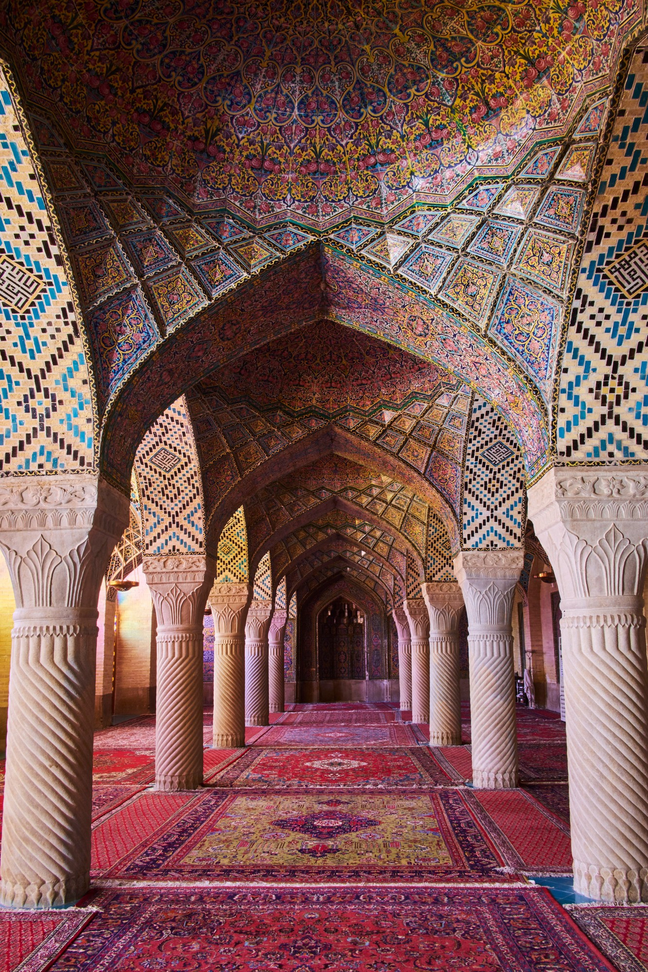 Iran, Shiraz, Nasir al Molk mosque