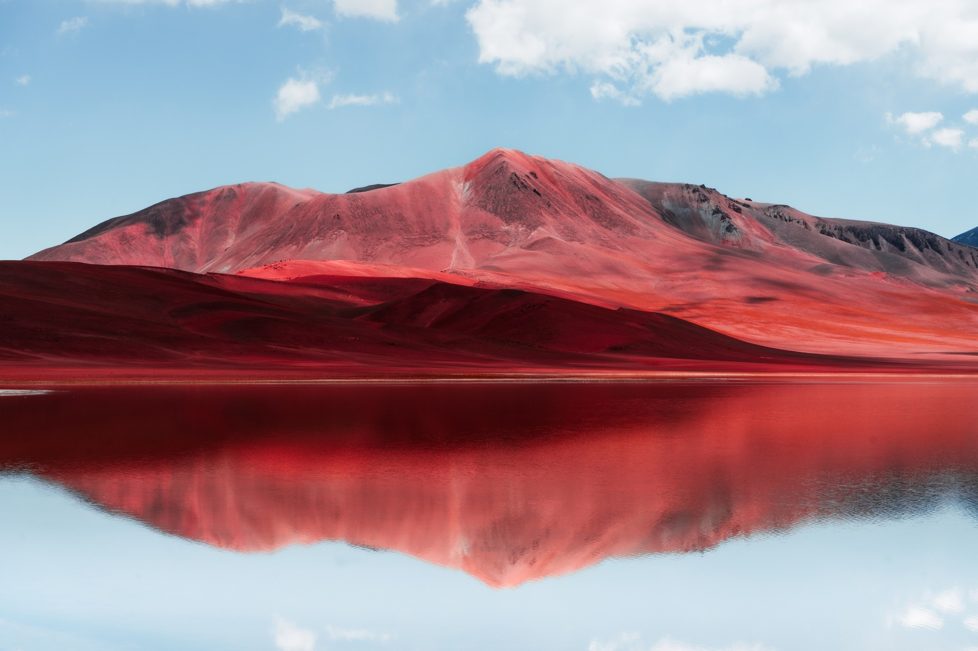 Red mountains panorama