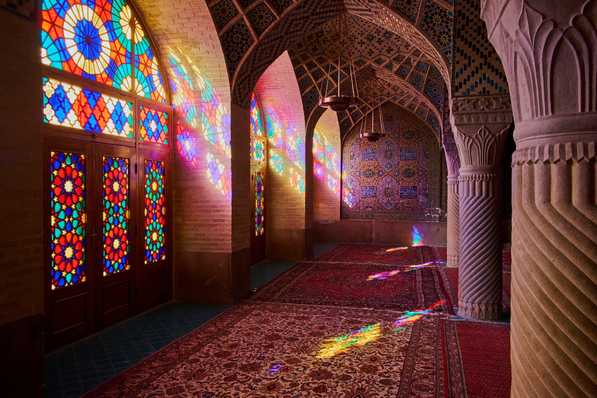 Iran, Shiraz, Nasir al Molk mosque