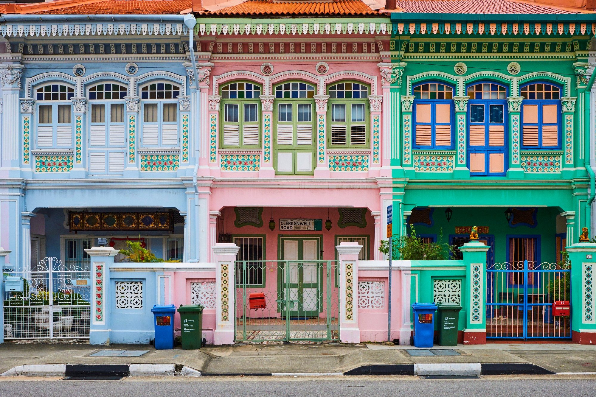 Singapore, Peranakan houses in Euros District