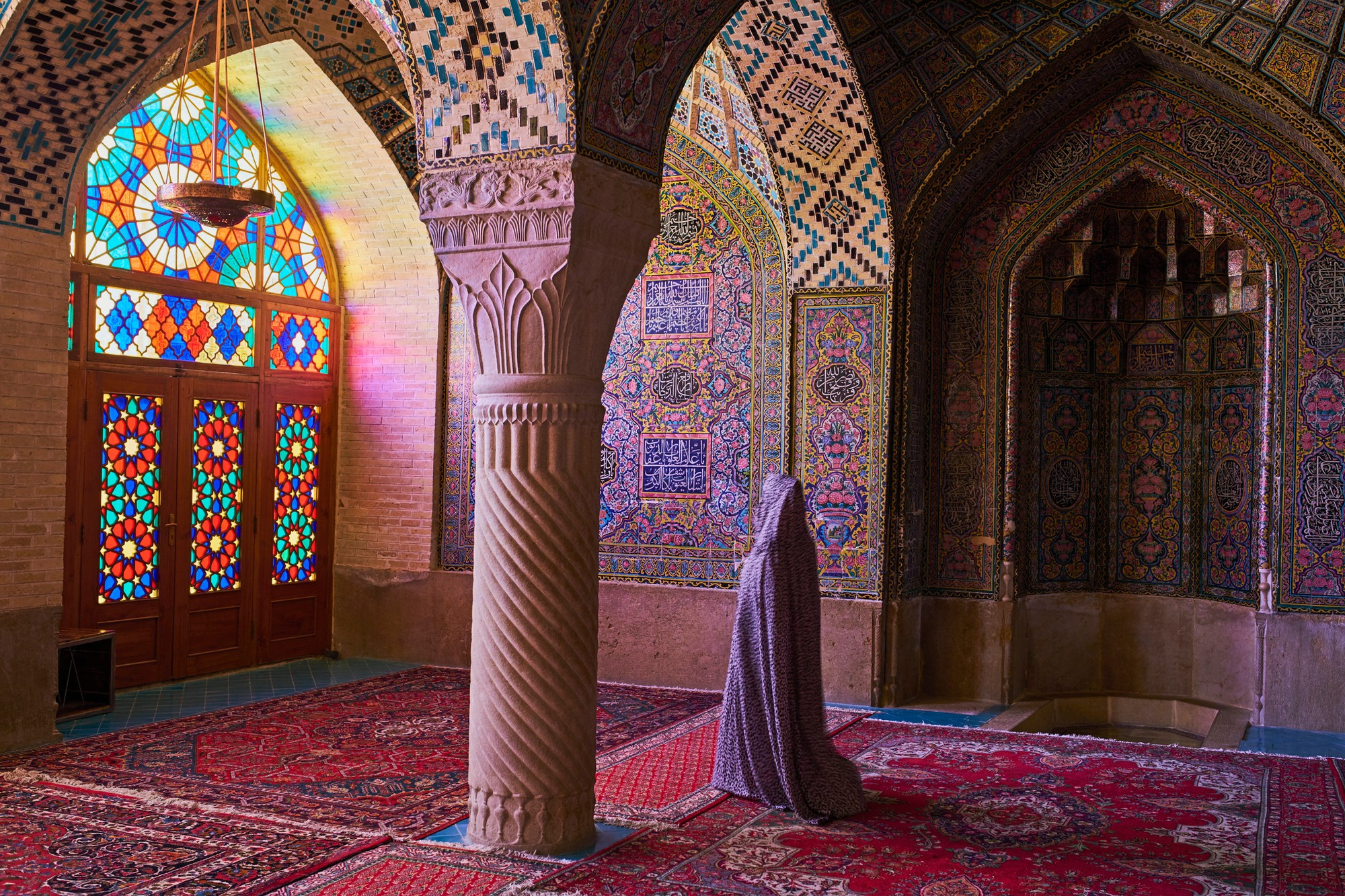 Iran, Shiraz, Nasir al Molk mosque