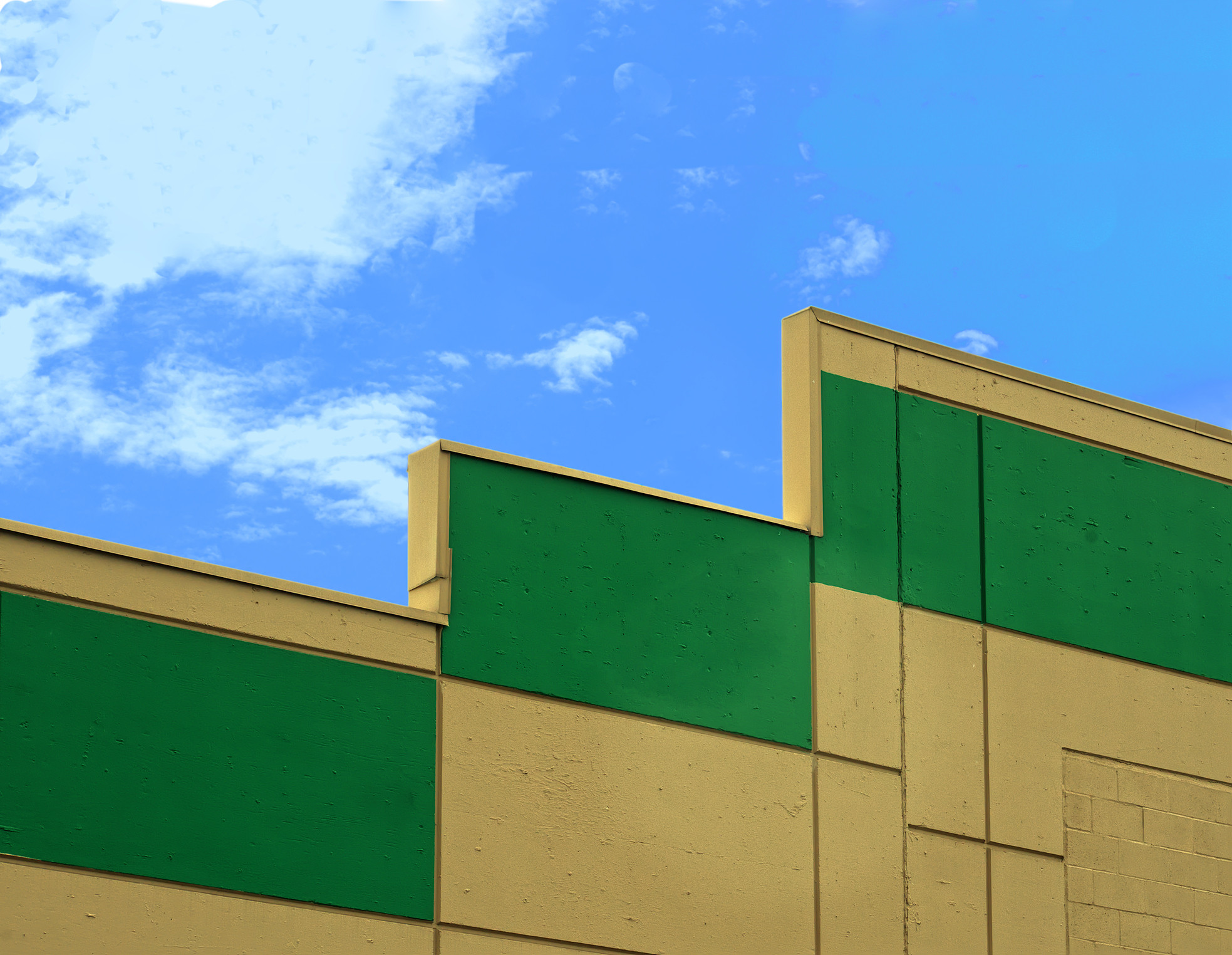 Three Green Rectangles