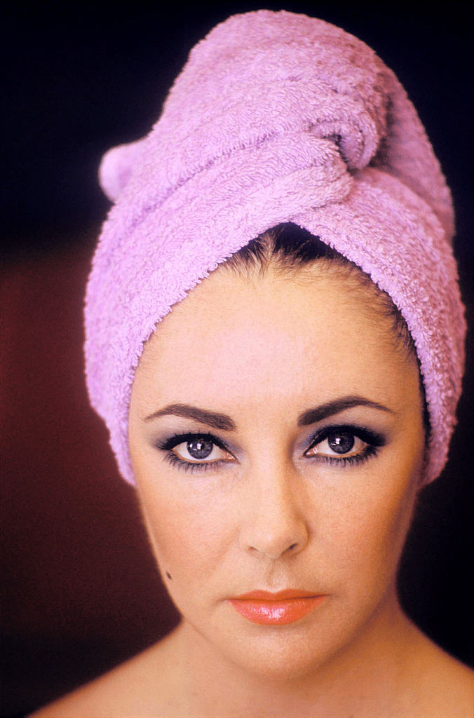 Actress Elizabeth Taylor Poses...