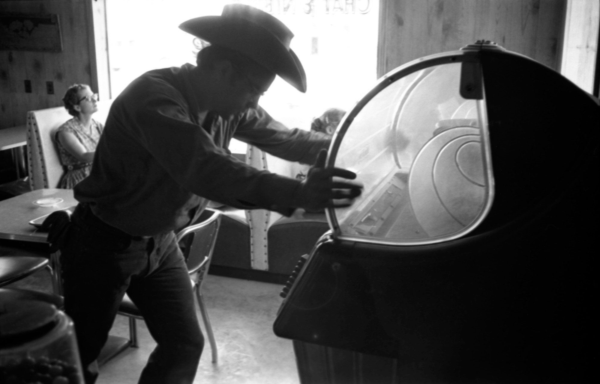 James Dean During The Filming of "Giant"