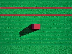 Green Shadowed Wall