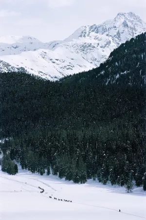 Crossing Snow Field