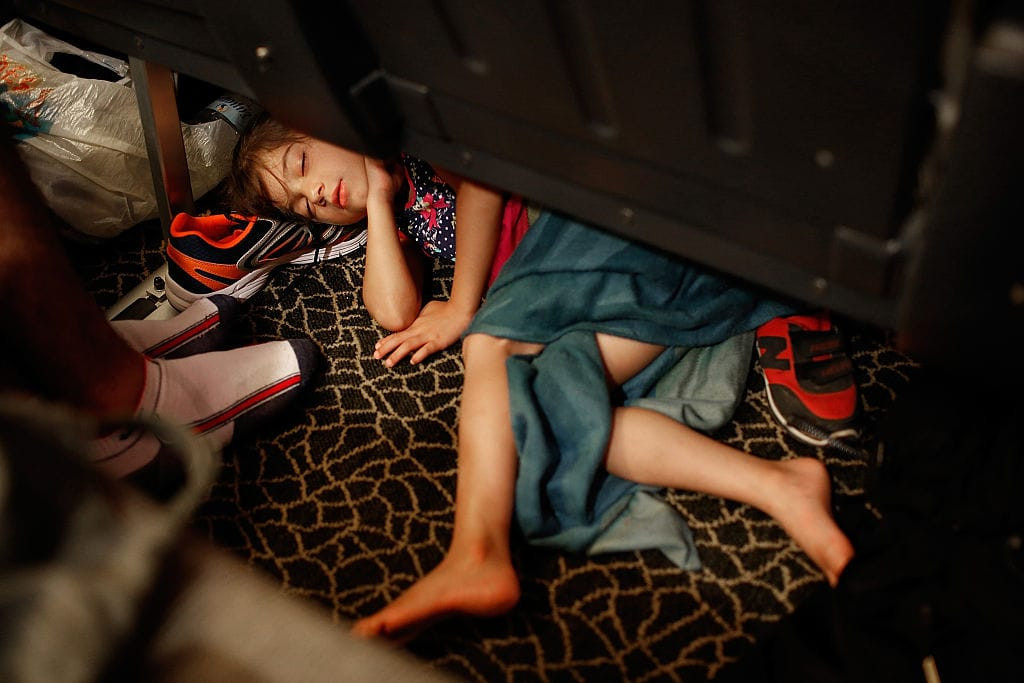 Girl Asleep on a Ferry