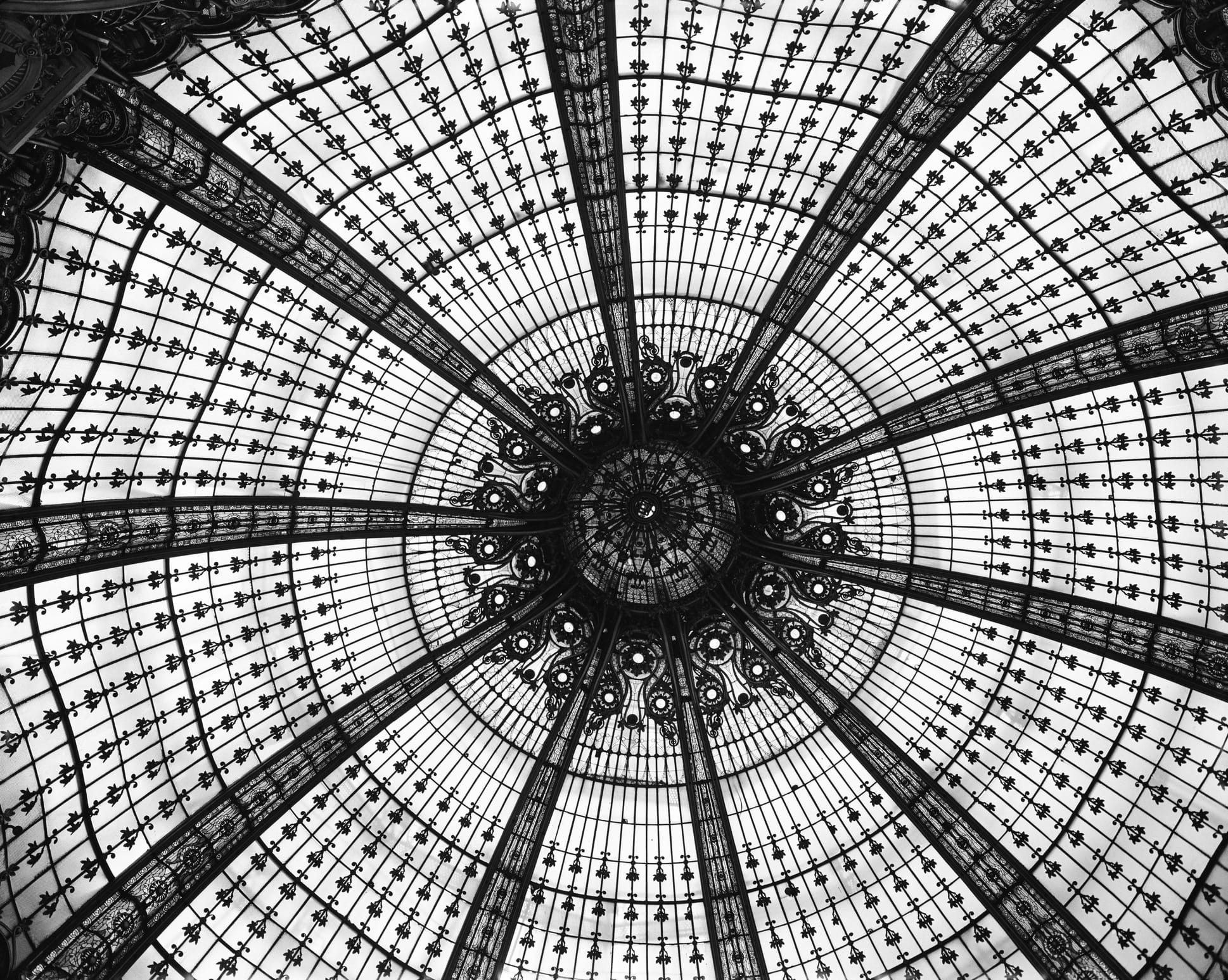 Domed Central Area Of Galeries Lafayette, Paris, France