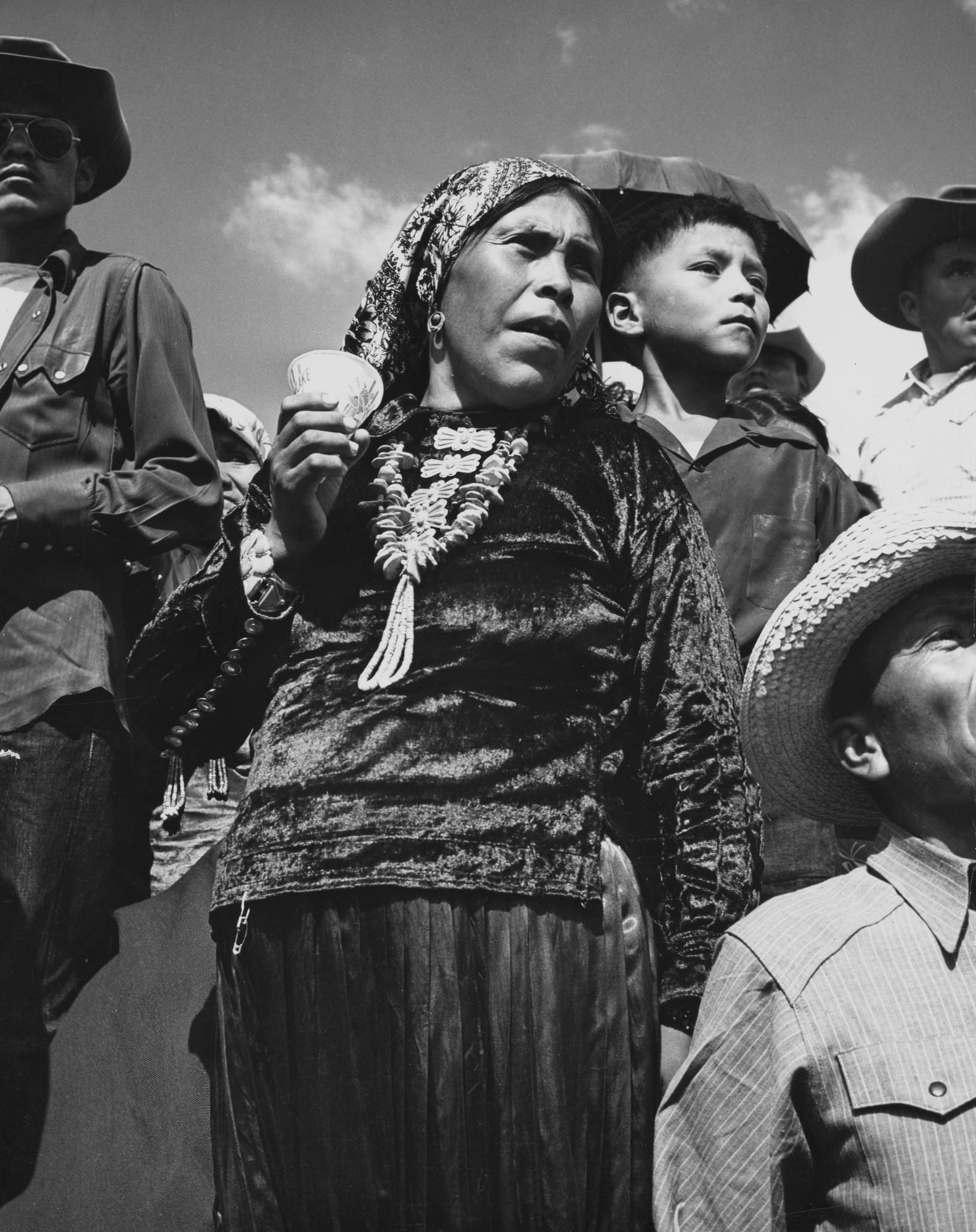 Native American Navajo Woman & Children
